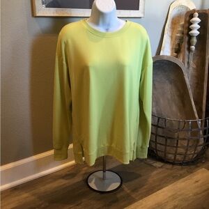 Alpine Design Lime Green Crewneck Sweatshirt Wm Sz M